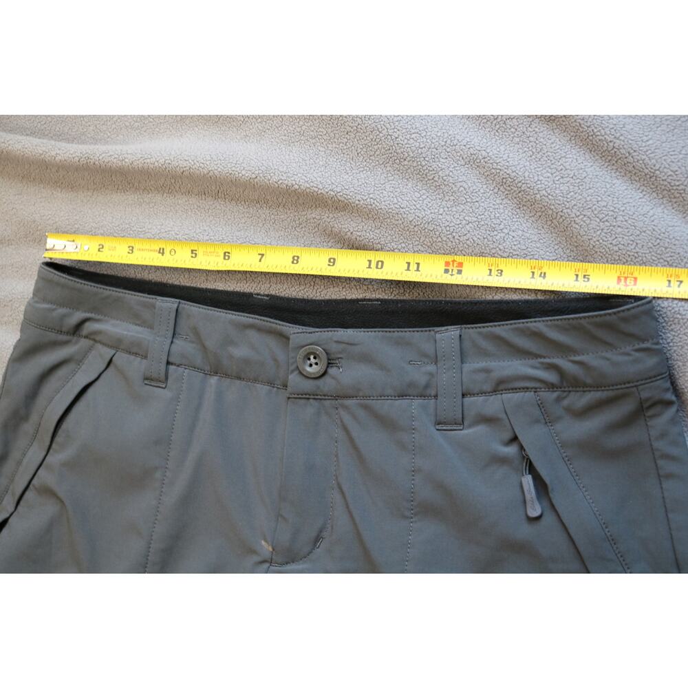 EDDIE BAUER Insulated Pants Womens Petite 12 Gray Faux Fleece Lined Cargo Hiking - Picture 8 of 14